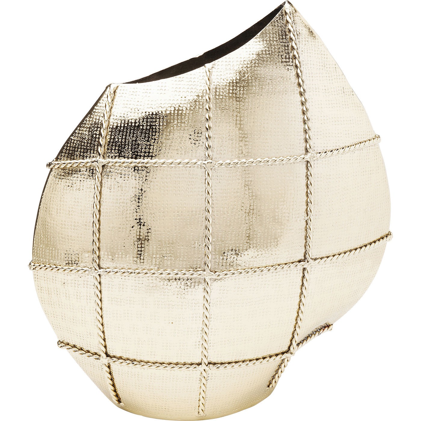 VASO DELUXE RUND METAL DOURADO