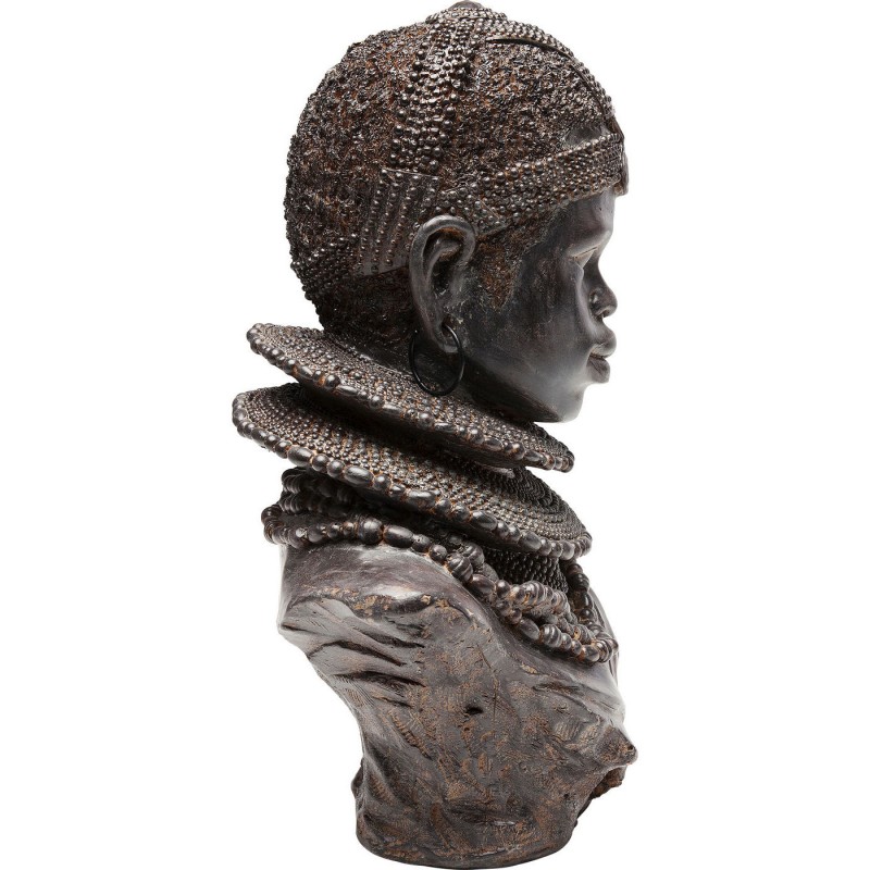 ESCULTURA TRIBAL AFRICANA RESINA 