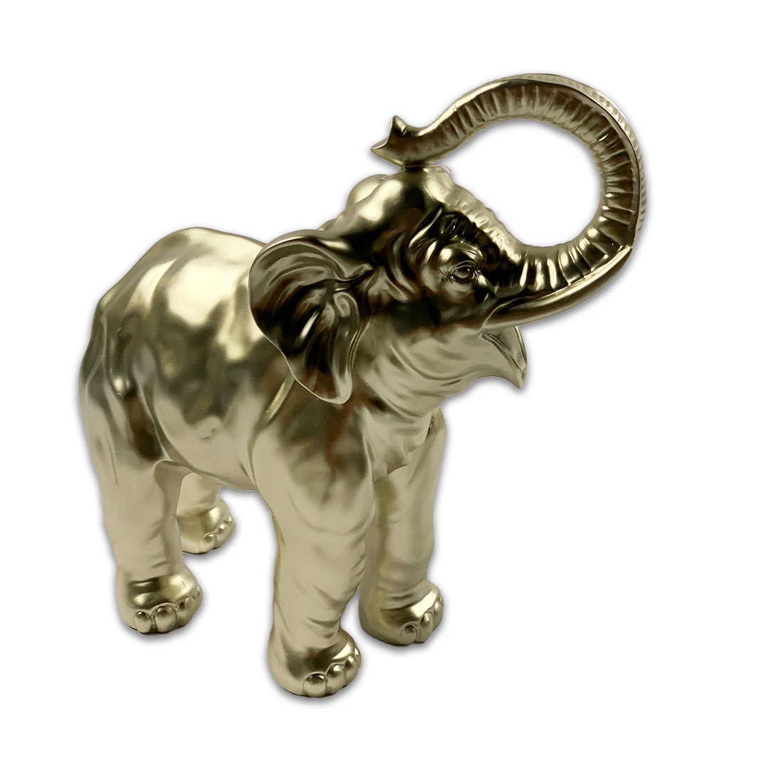 ESCULTURA ELEFANTE RESINA COR MULDER