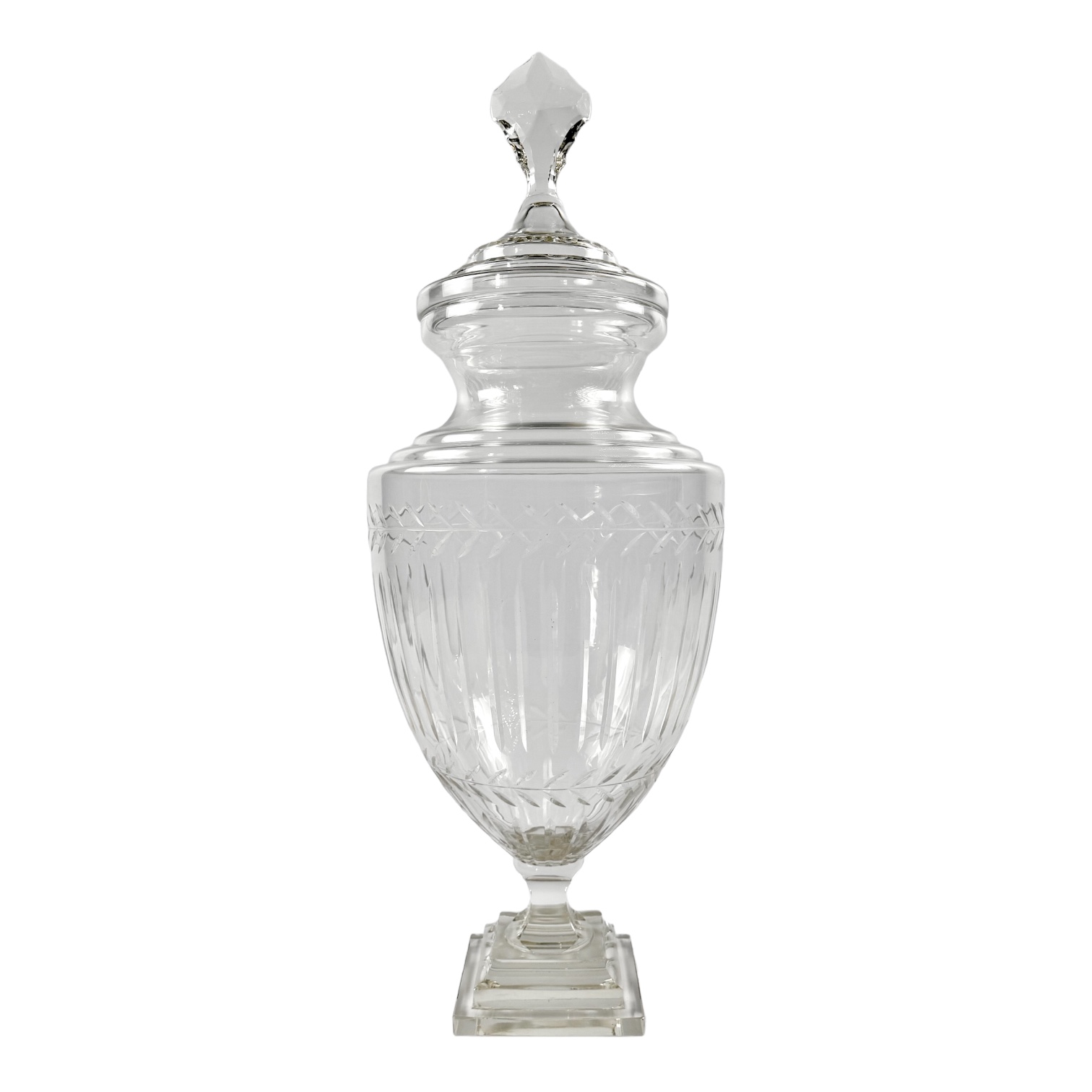 POTICHE MULGRAVE VIDRO TRANSPARENTE VAN ROON