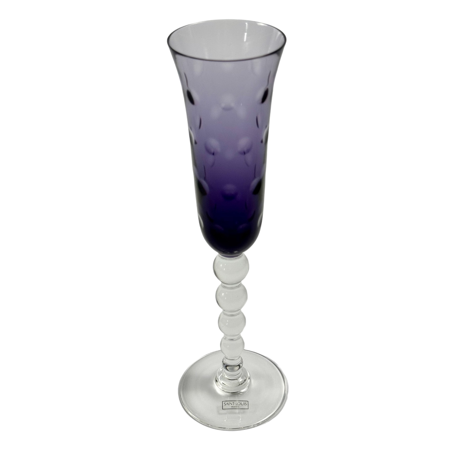 TACA CHAMPANHE BUBBLES CRISTAL ROXO, SAINT LOUIS