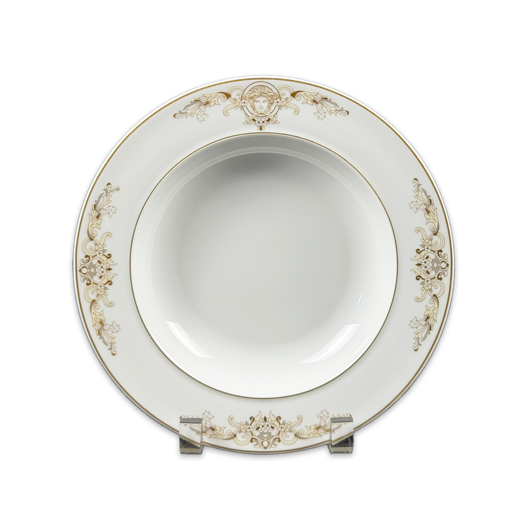 PRATO FUNDO VERSACE MEDUSA GALA PORCELANA UNITARIO