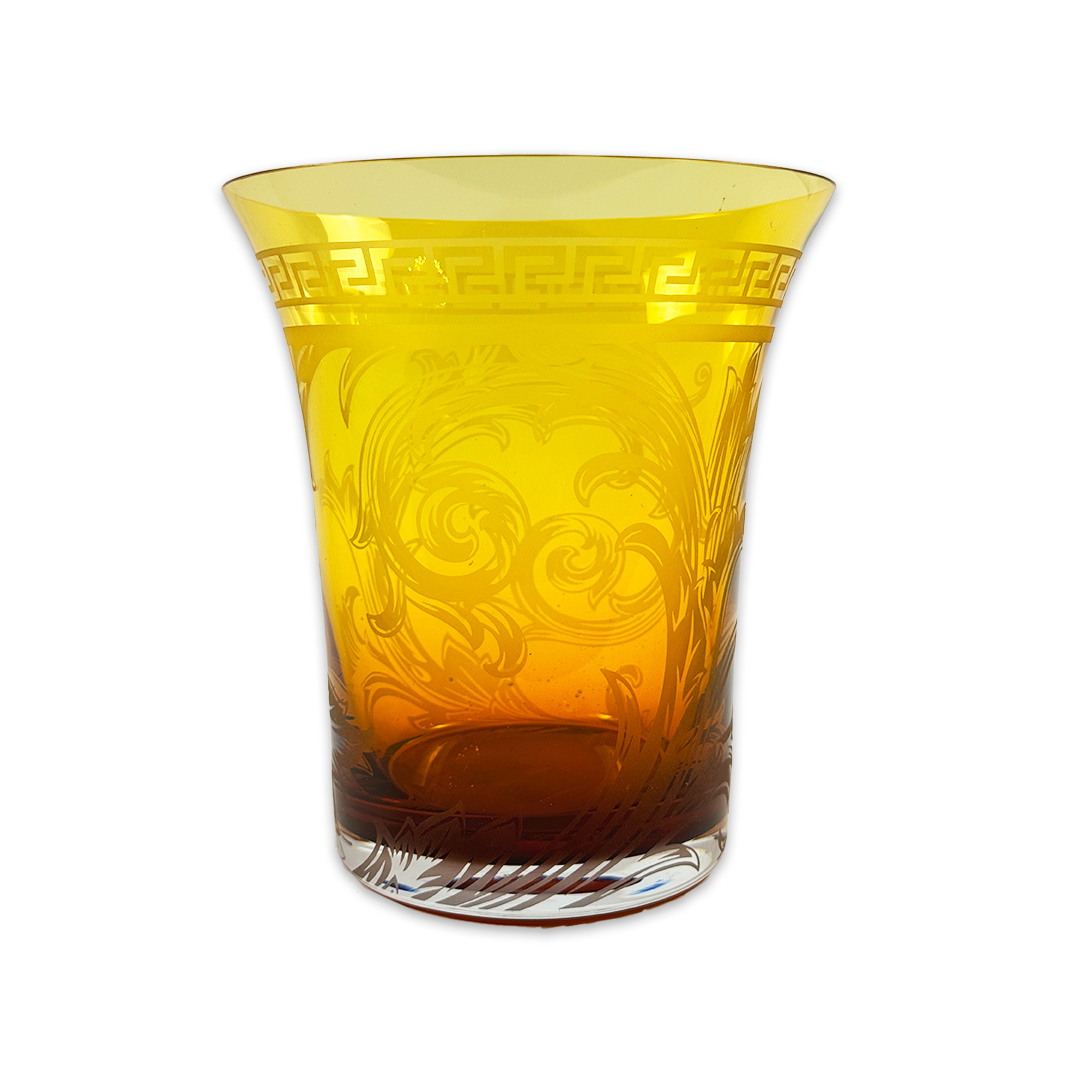 VASO VERSACE ARABESQUE CRISTAL AMBAR