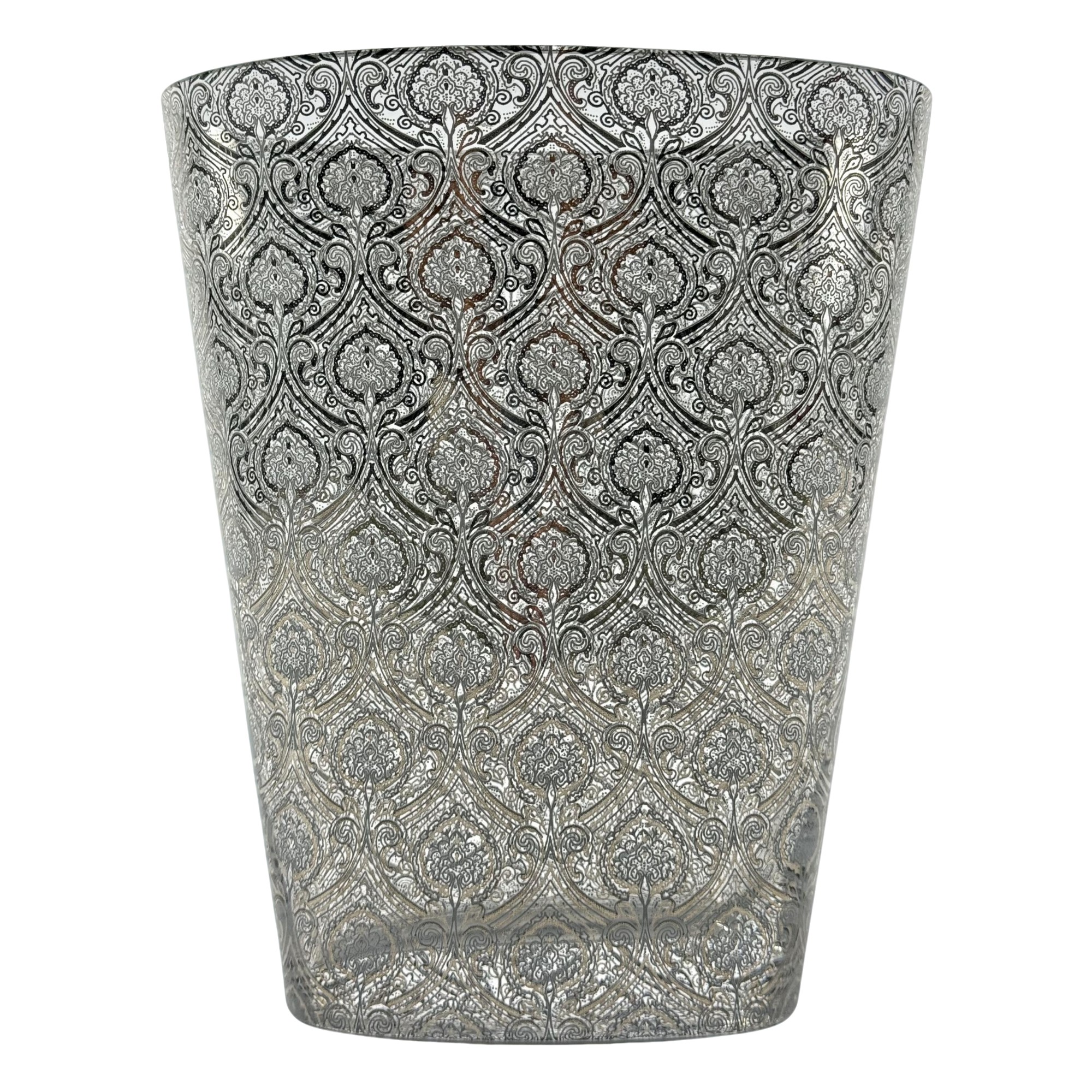 VASO OVAL PAULA DUPONT CRISTAL/PRATEADO A CASA K