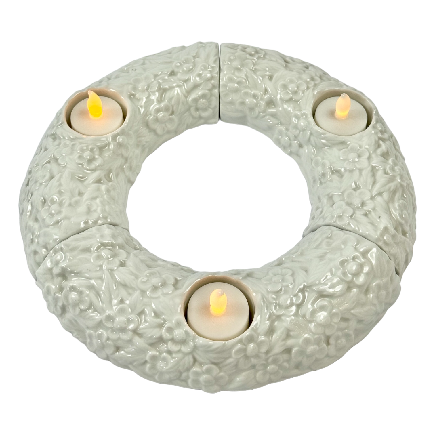 CASTICAL WREATH LANDLEBEN WEISS PORCELANA ROSENTHAL JOGO 3 PEÇAS