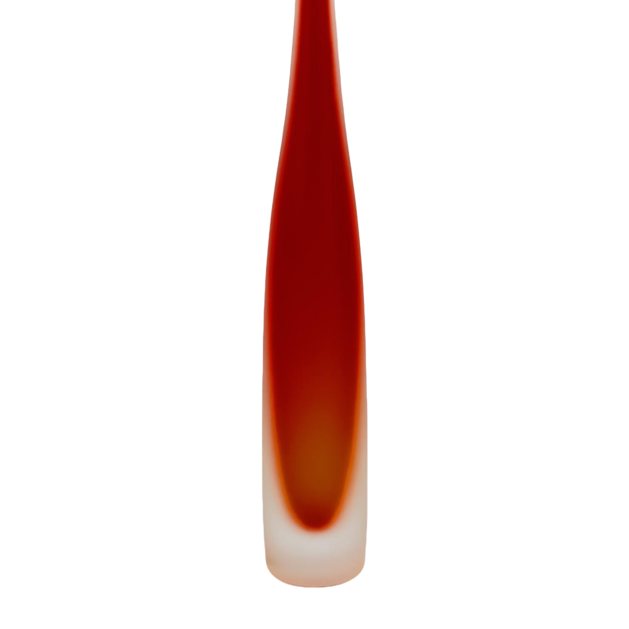 VASO FLUTE CRISTAL LARANJA FOSCO