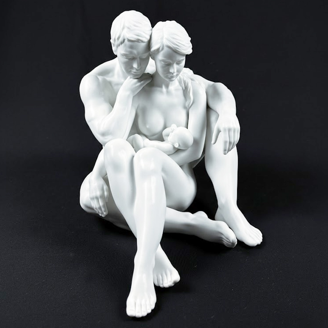 ESCULTURA ESSENCIA DA VIDA PORCELANA BRANCA LLADRO