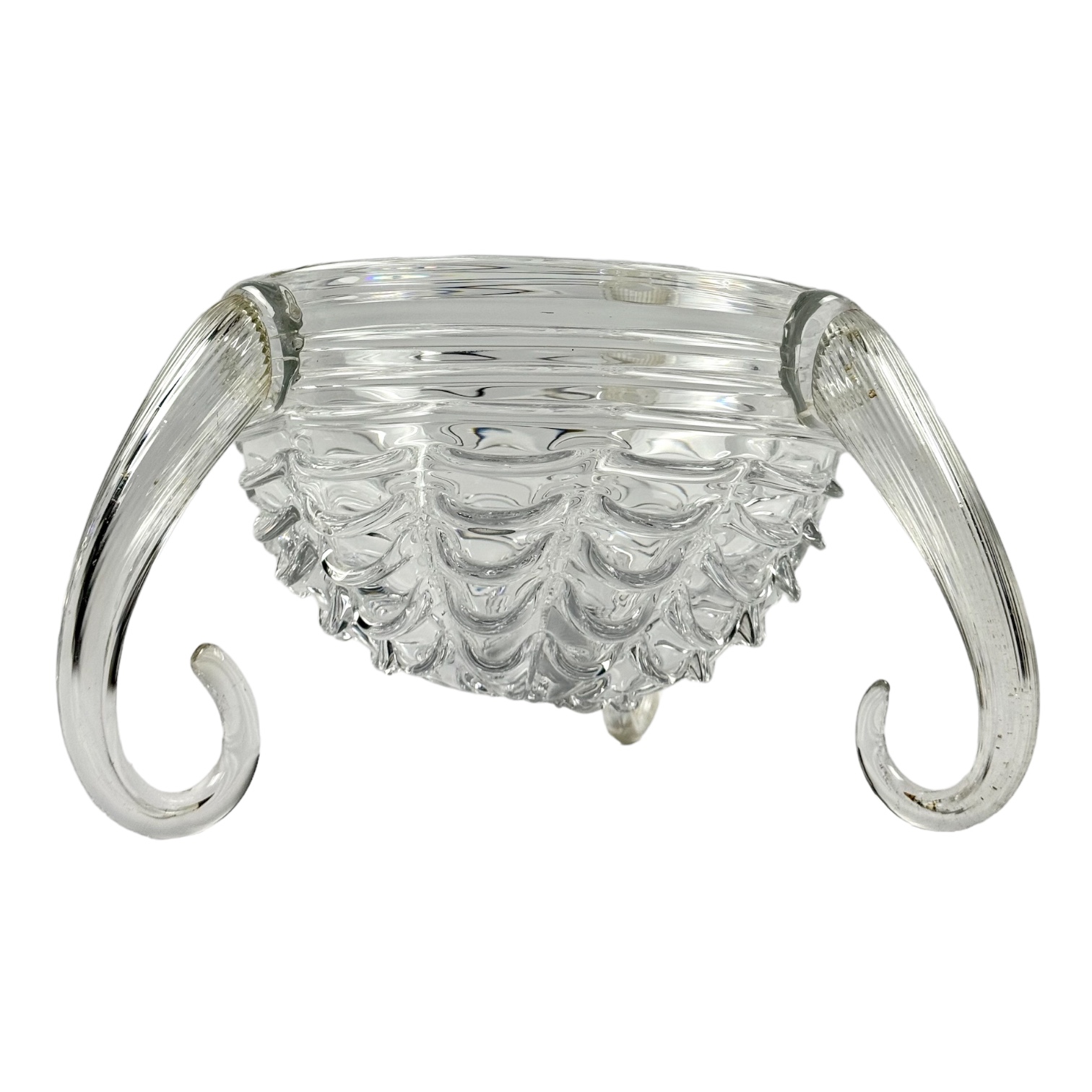 CENTRO DE MESA/VASO CRISTAL C/ FOLHA DE OURO STUDIO MANTO