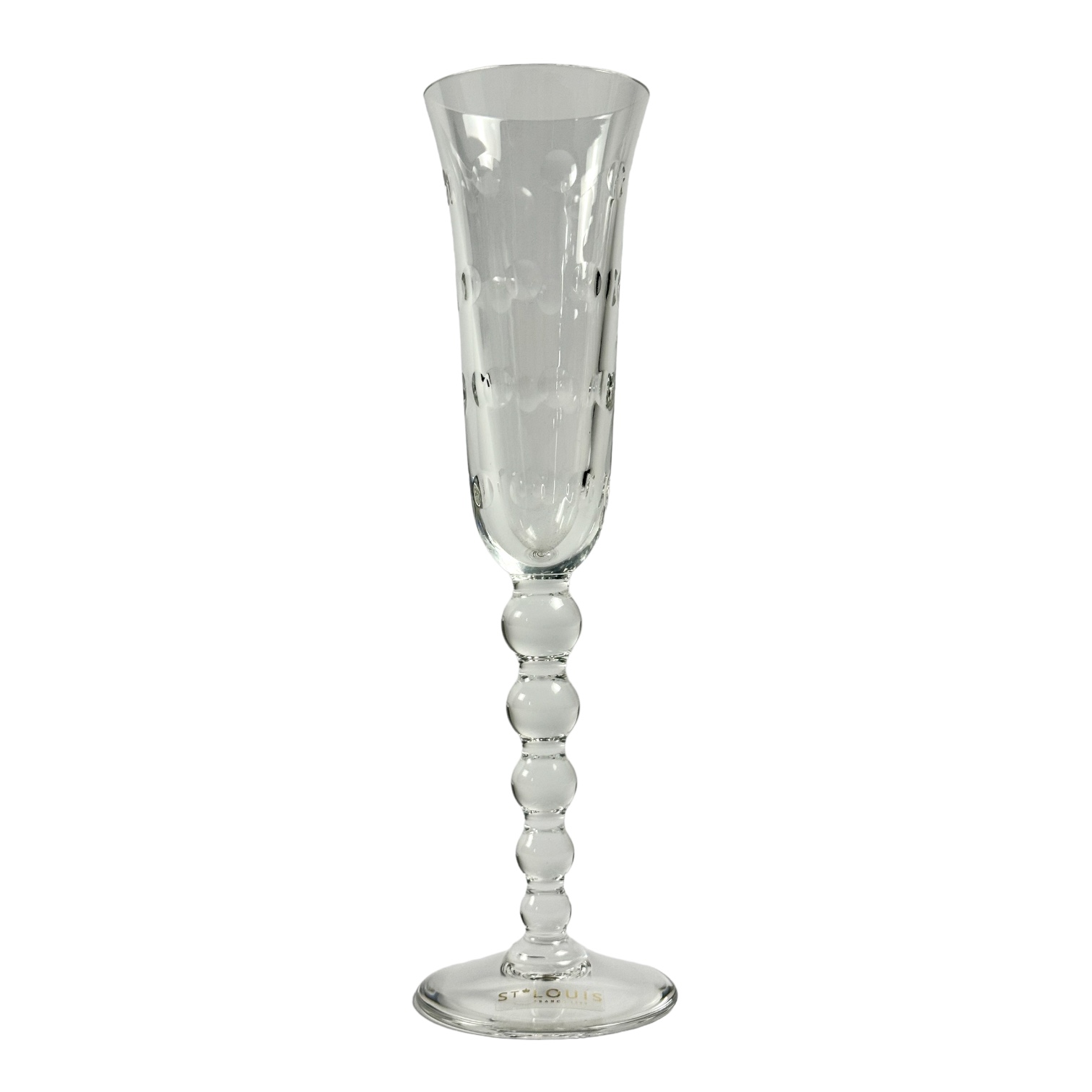 TACA CHAMPANHE BUBBLES CRISTAL TRANSPARENTE, SAINT LOUIS
