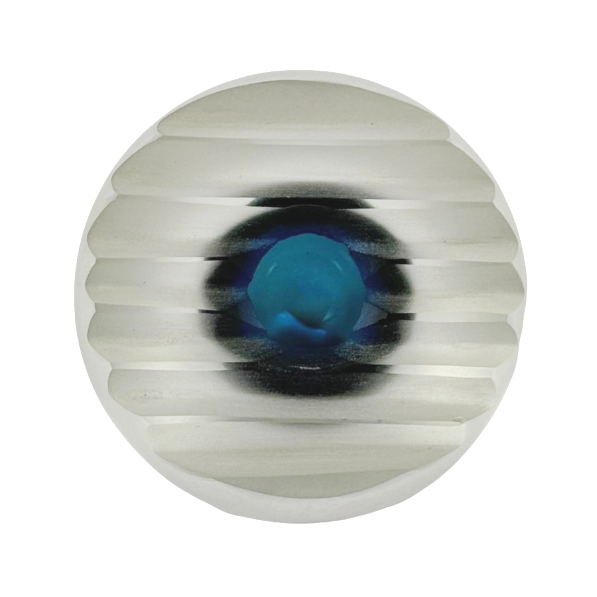 VASO COSMI CRISTAL AQUA/BRANCO FOSCO FORMIA