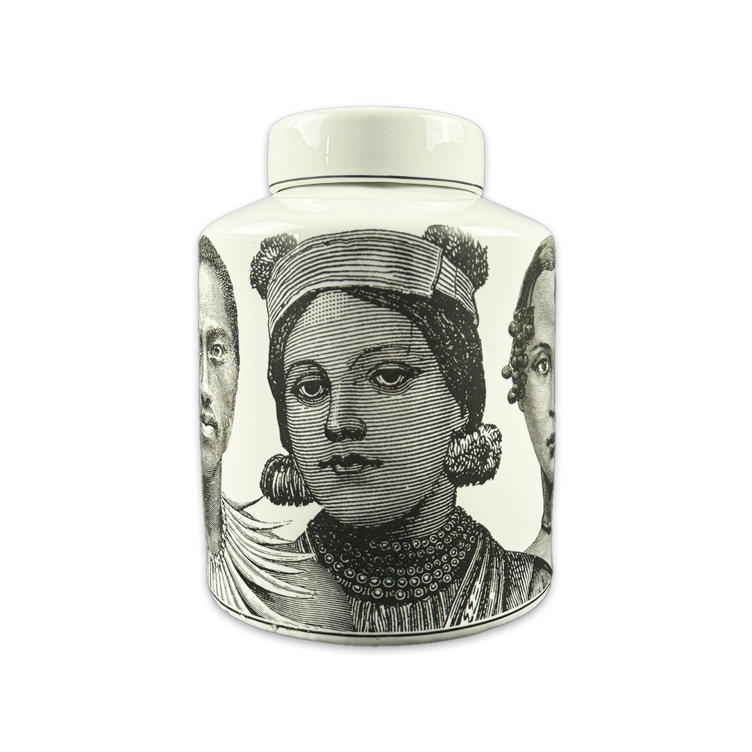 POTICHE VILLAGES PEOPLE CERAMICA VAN ROON