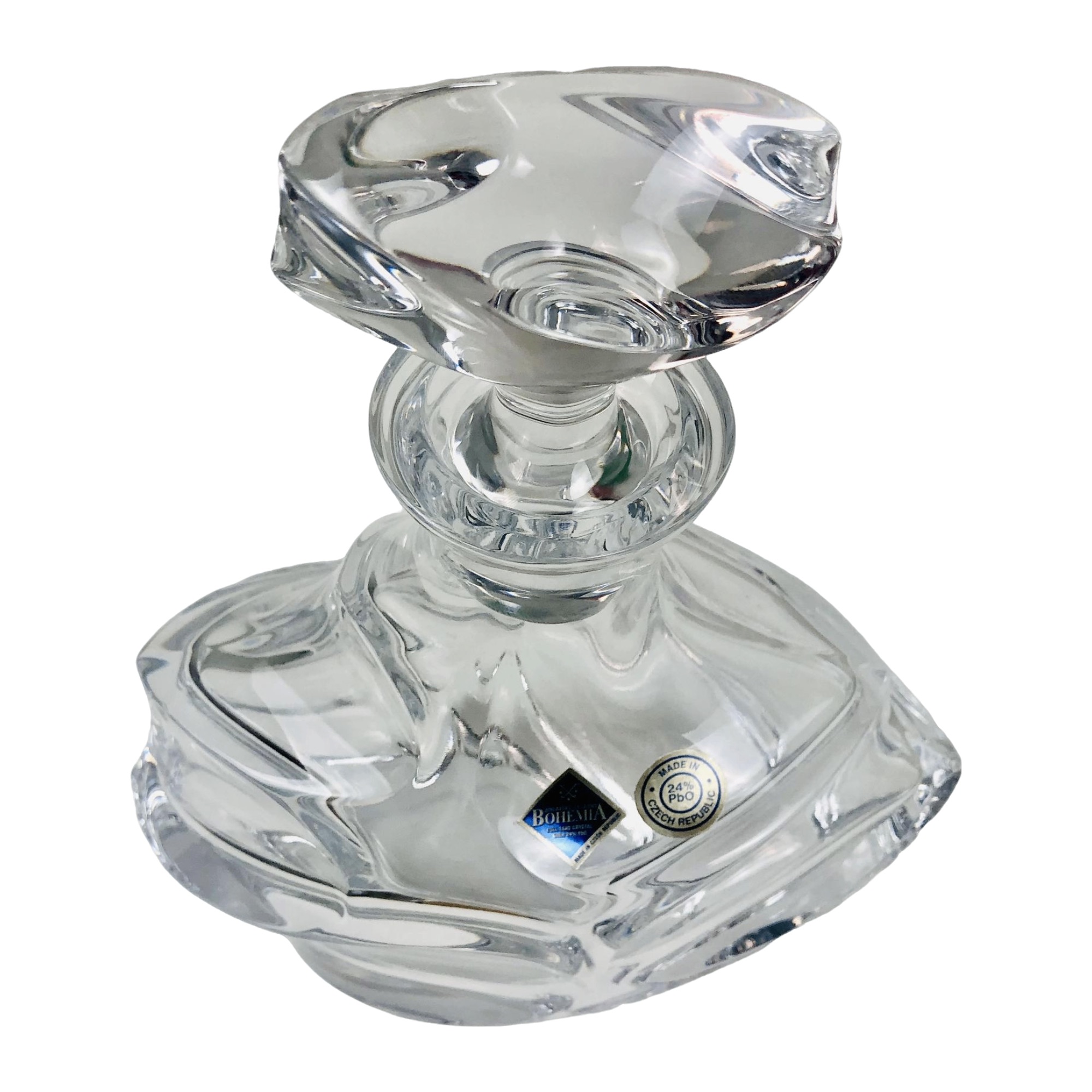 GARRAFA CALYPSO CRISTAL TRANSPARENTE JIHLAVA BOHEMIA