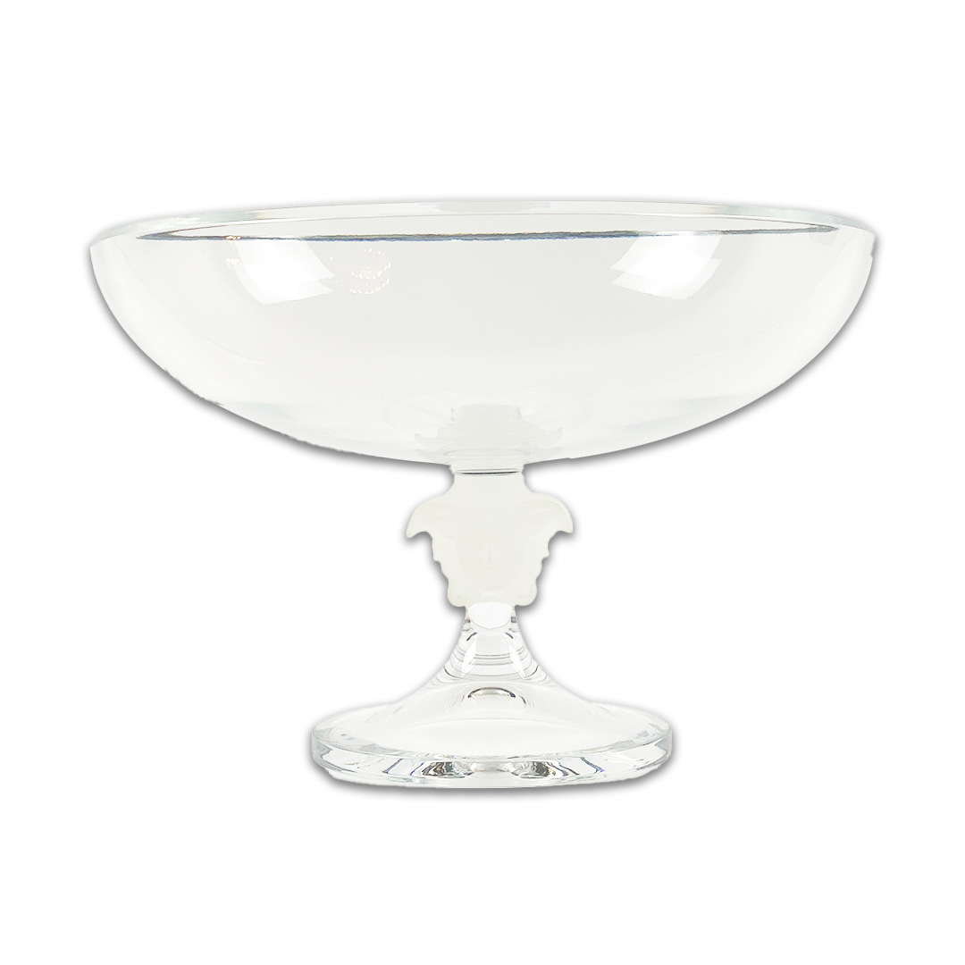 CENTRO MESA C/PE VERSACE MEDUSA LUMIERE CRISTAL TRANSPARENTE