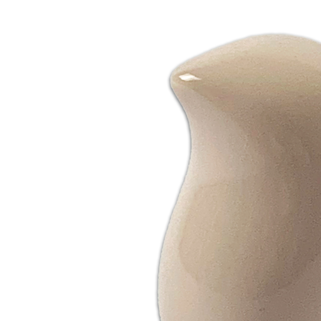 ESCULTURA PASSARO PEQUENO CERAMICA BRILHATE ROSA BOSA