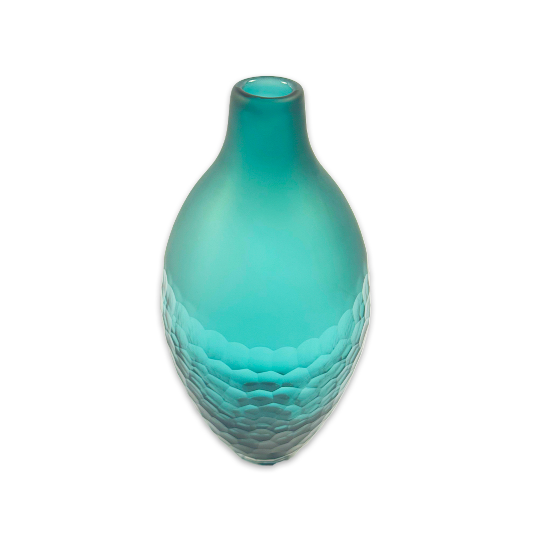 VASO FIJI CRISTAL AZUL ROSENTHAL