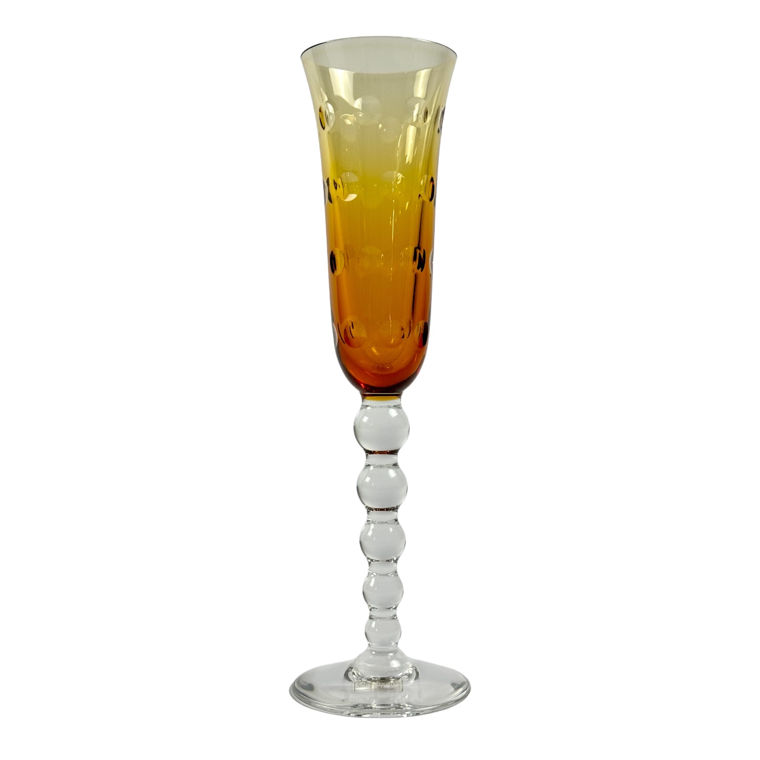 TACA CHAMPANHE BUBBLES CRISTAL LARANJA, SAINT LOUIS
