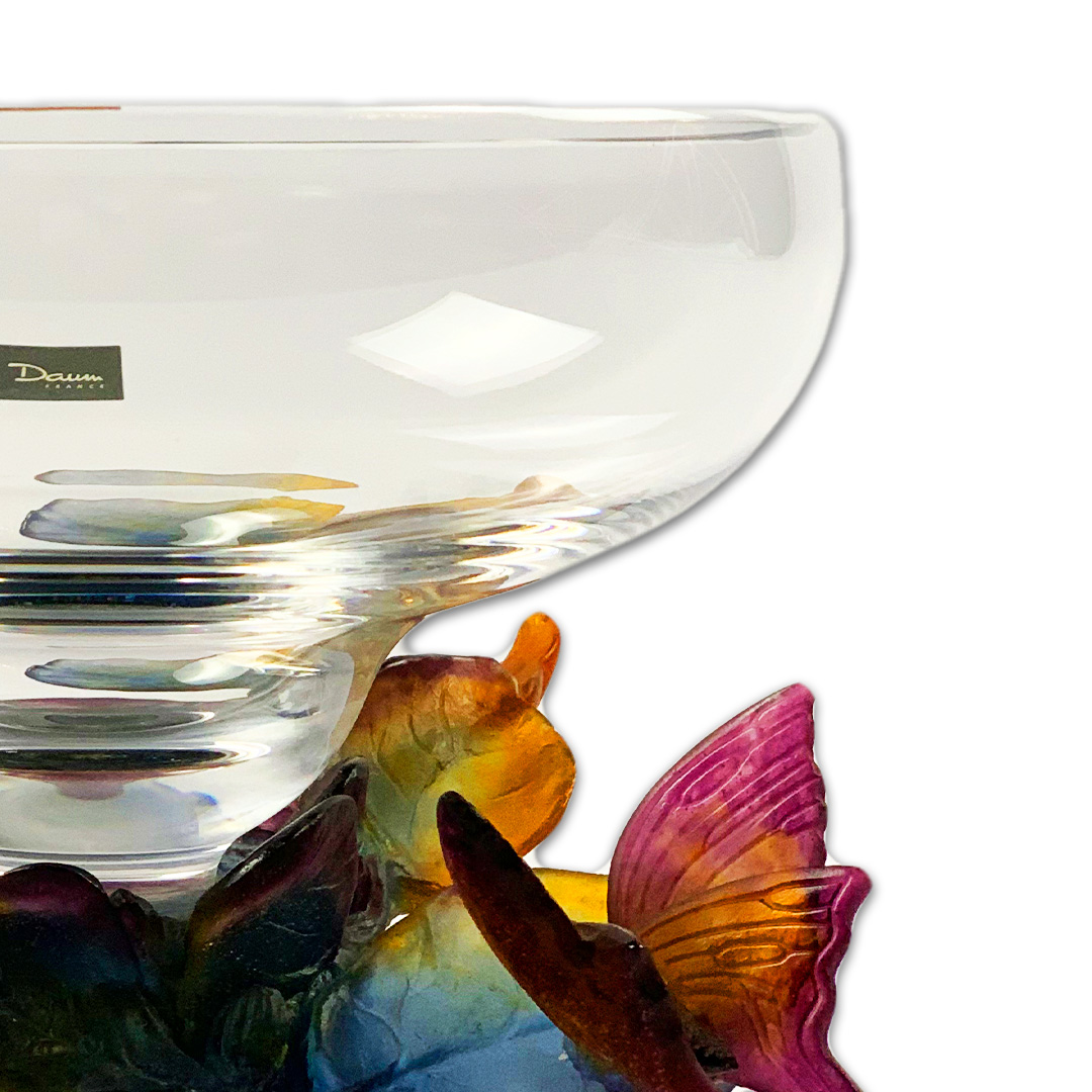 CENTRO MESA PAPILLON CRISTAL DAUM