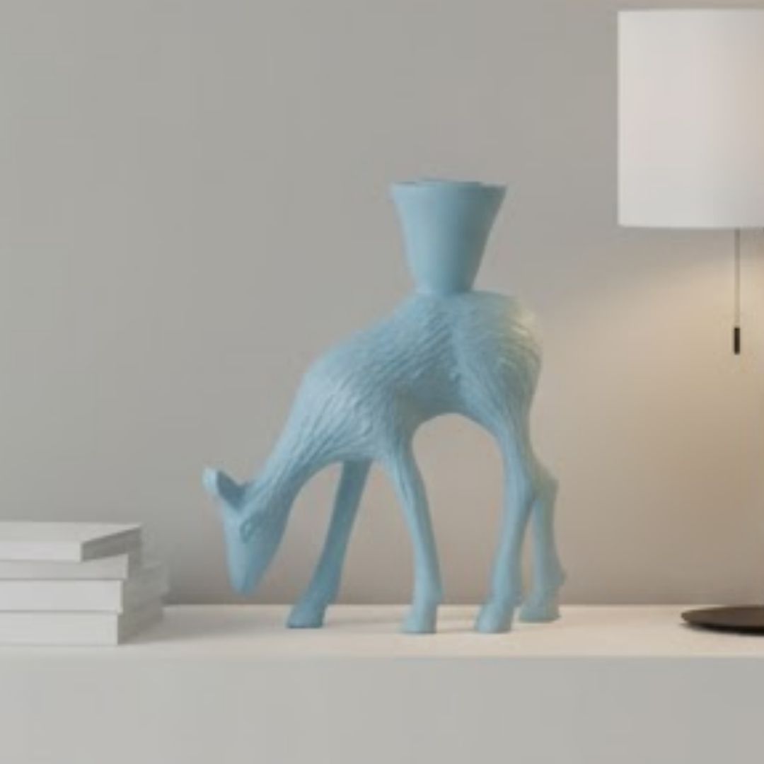 CASTICAL CERVO RESINA AZUL MODALI DESIGN