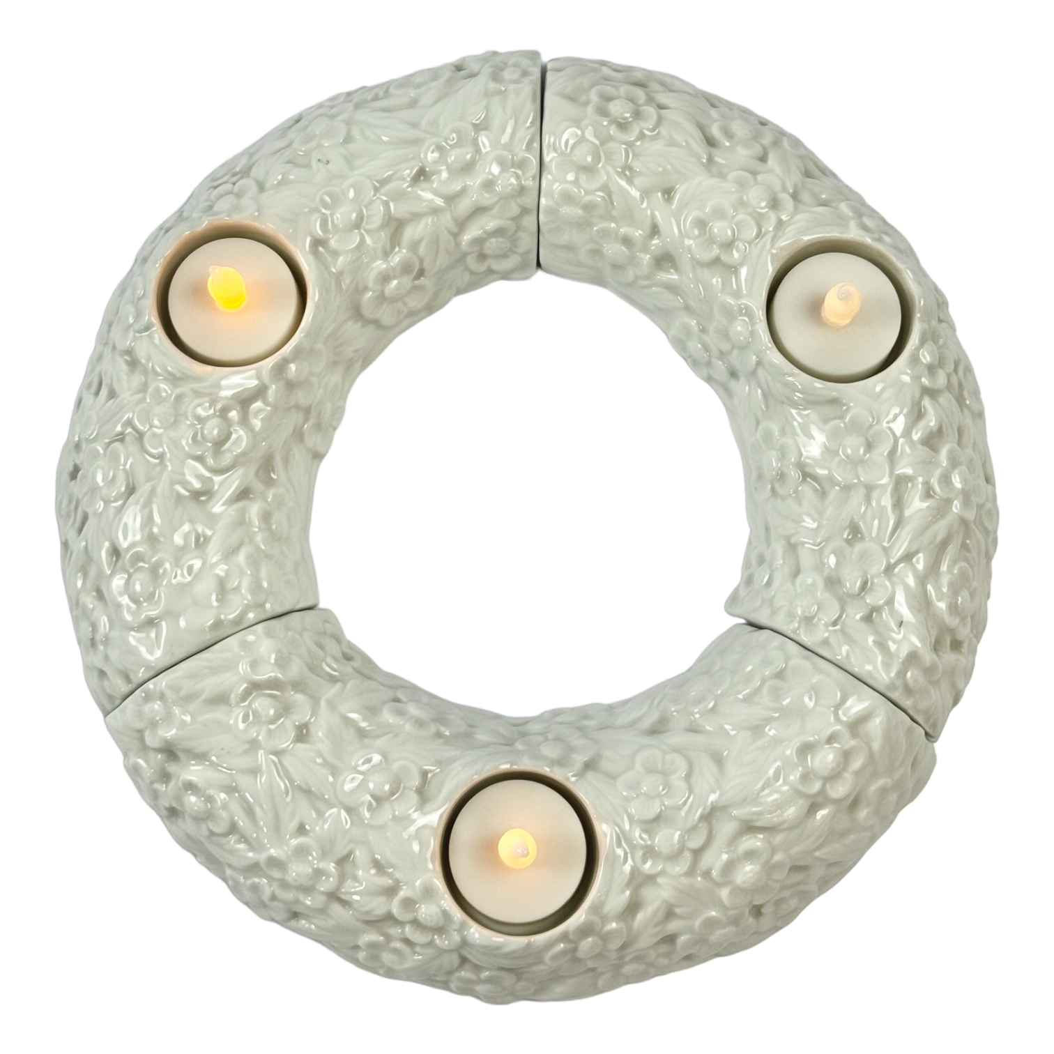 CASTICAL WREATH LANDLEBEN WEISS PORCELANA ROSENTHAL JOGO 3 PEÇAS