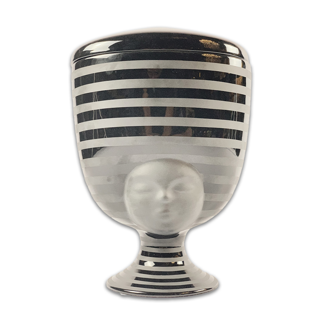 VASO SOFIA COLECAO SISTER CERAMICA PRETO BOSA