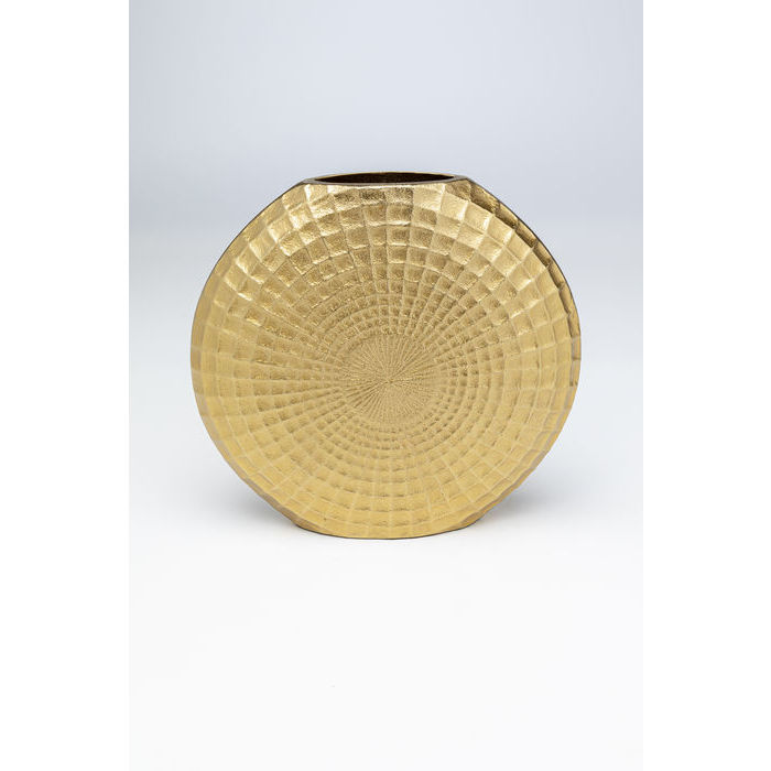VASO ARIA RUND METAL DOURADO