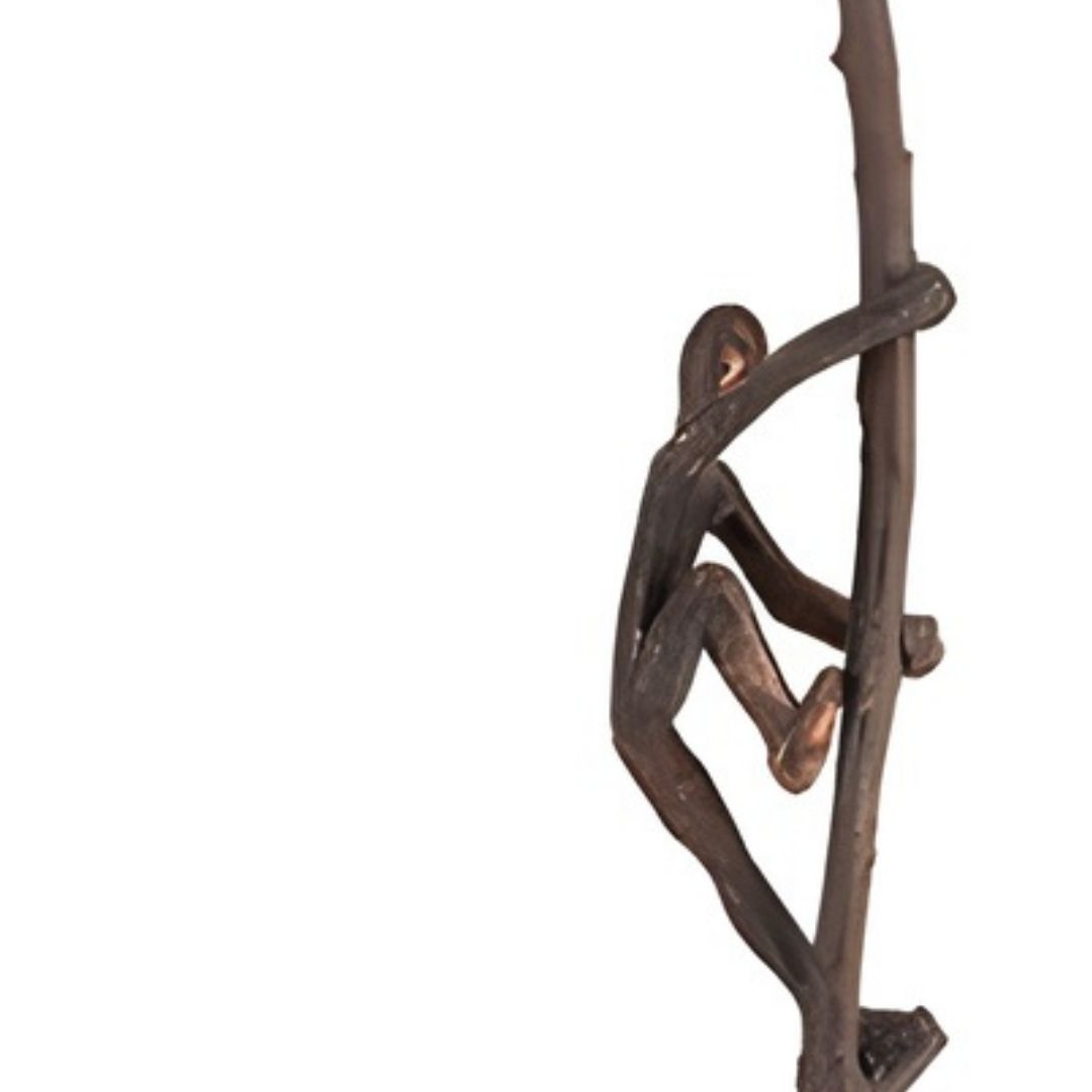 ESCULTURA HOMEM TRONCO RESINA BRONZE ENVELHECIDO MODALI DESIGN