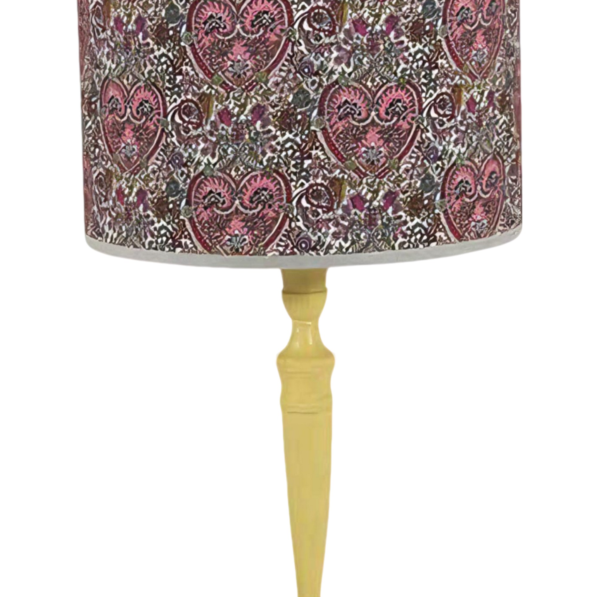 ABAJOUR MARIE RESINA AMARELO FLORAL MODALI DESIGN