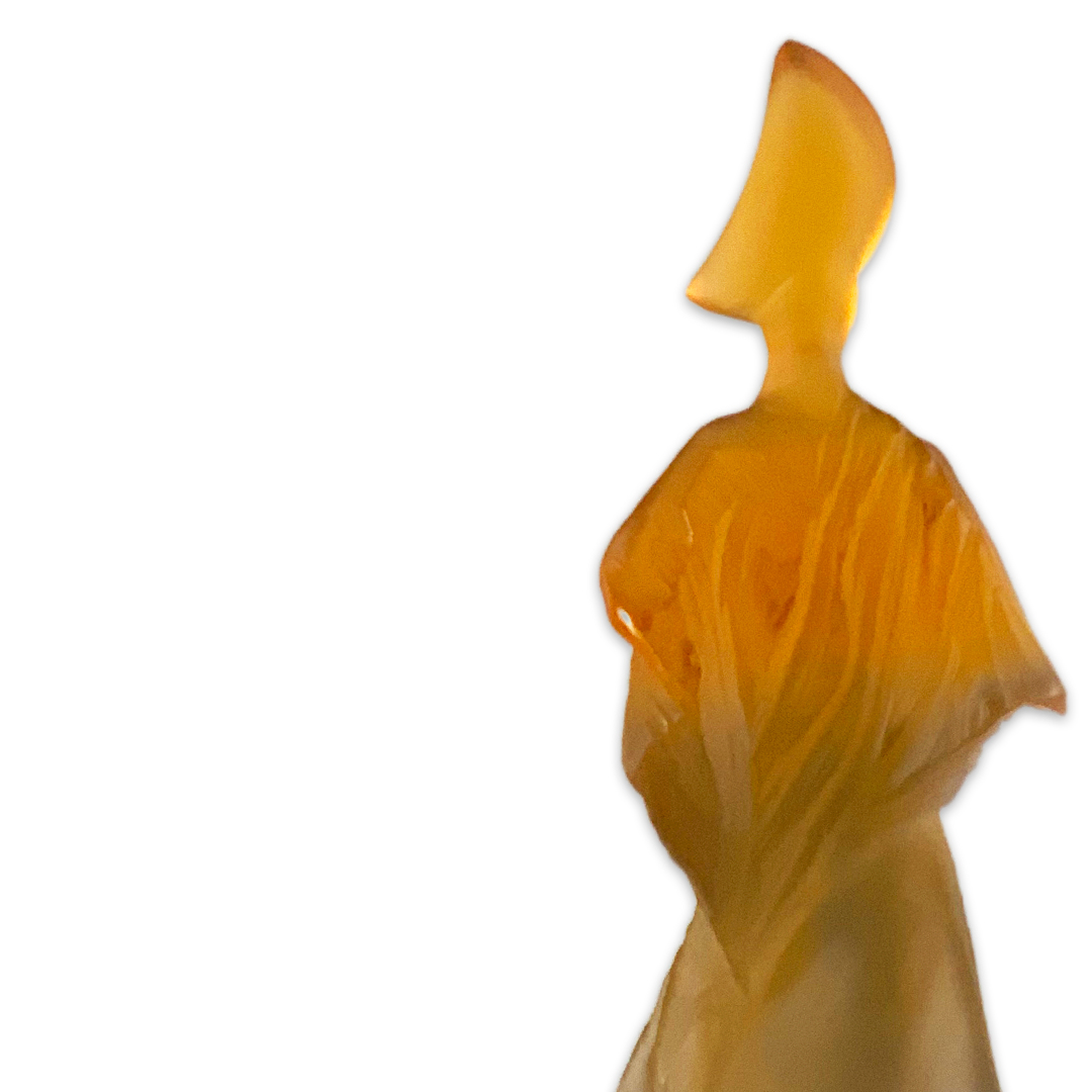 ESCULTURA LUNA FABIENNE CAMPELLI EM CRISTAL DAUM