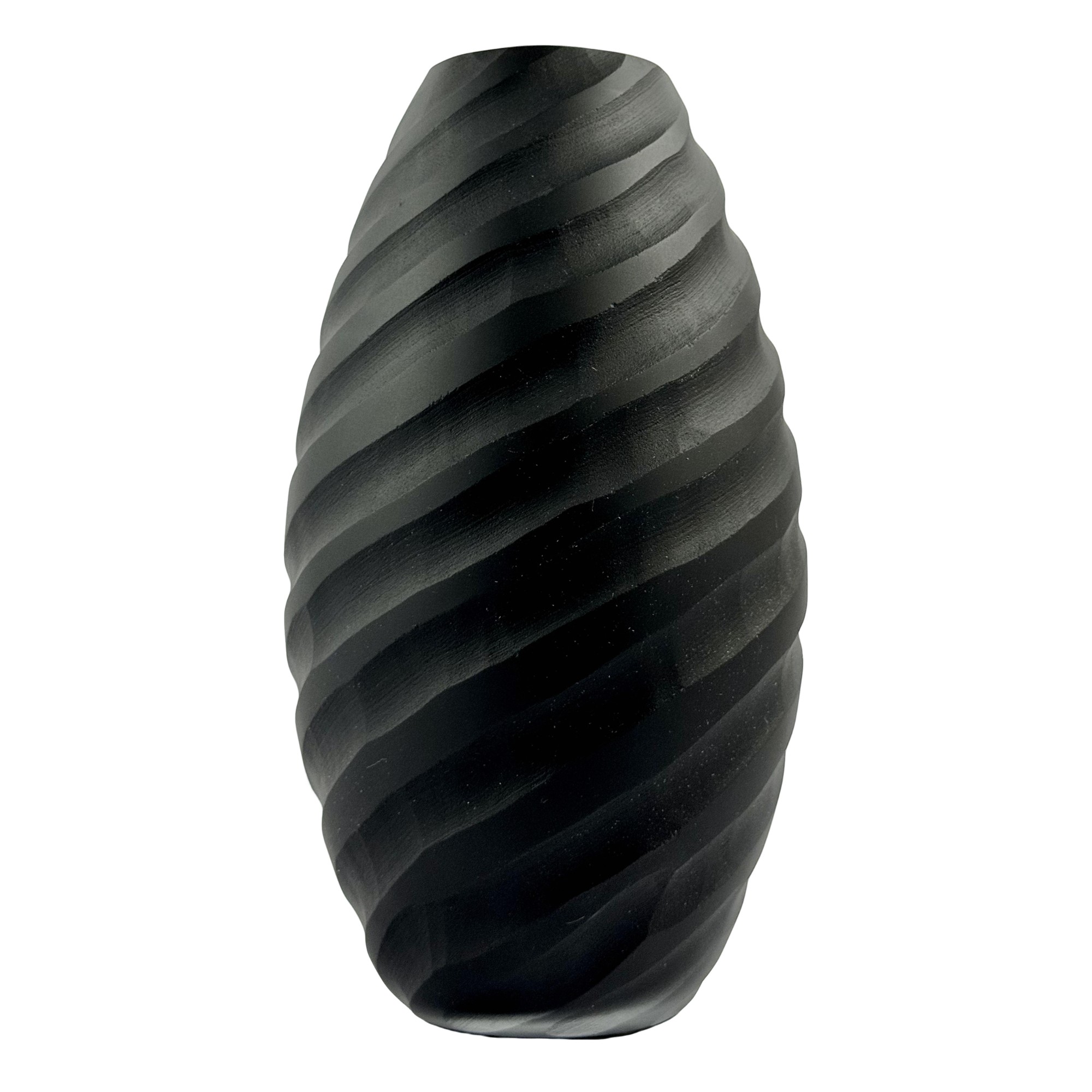 VASO TWISTER CRISTAL PRETO FOSCO FORMIA