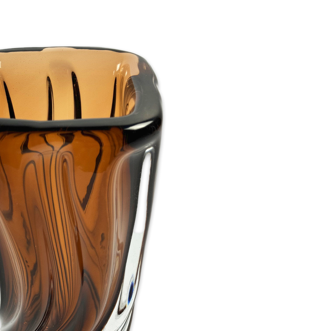 VASO BATTLO ALTO CRISTAL TABACO FORMIA