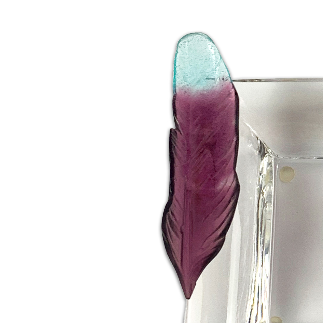 VIDE POCHE PLUMES AMETISTA// AZUL CRISTAL DAUM