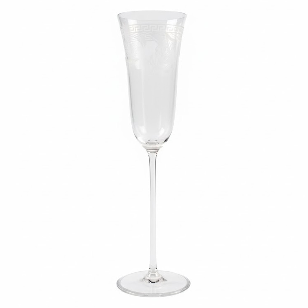 TACA VINHO TINTO VERSACE ARABESQUE CRISTAL TRANSPARENTE UNITARIO