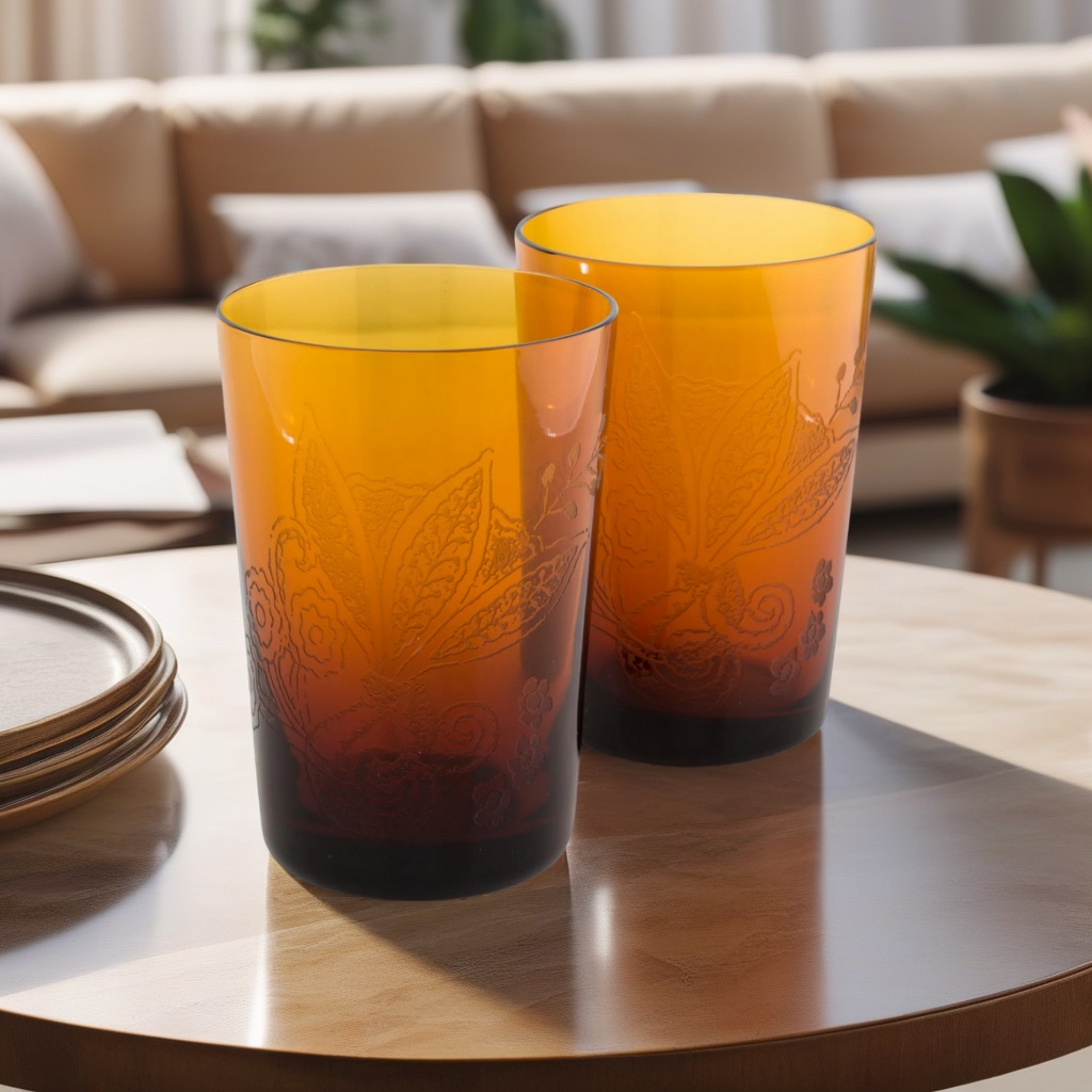 COPO AKIKO CRISTAL LILIAS KENZO JOGO 4 PEÇAS