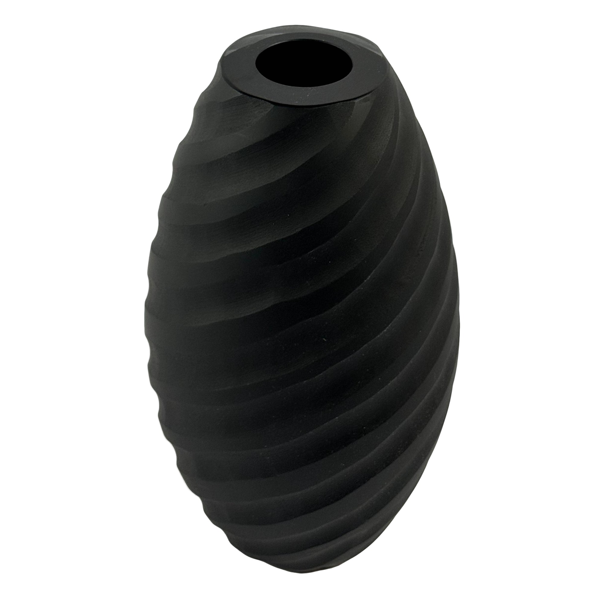 VASO TWISTER CRISTAL PRETO FOSCO FORMIA