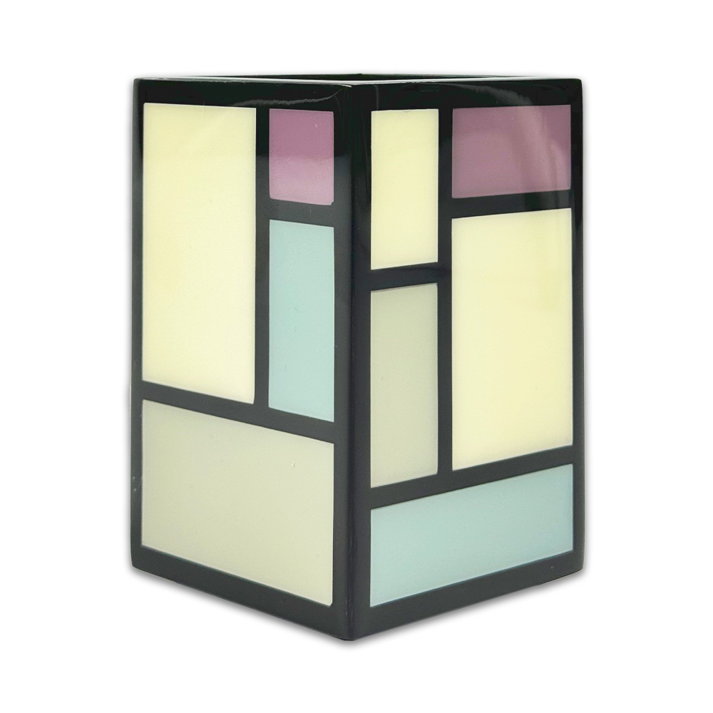 PORTA ESCOVA MADEIRA LAQUEADA TONS PASTEIS PACIFIC CONNECTIONS