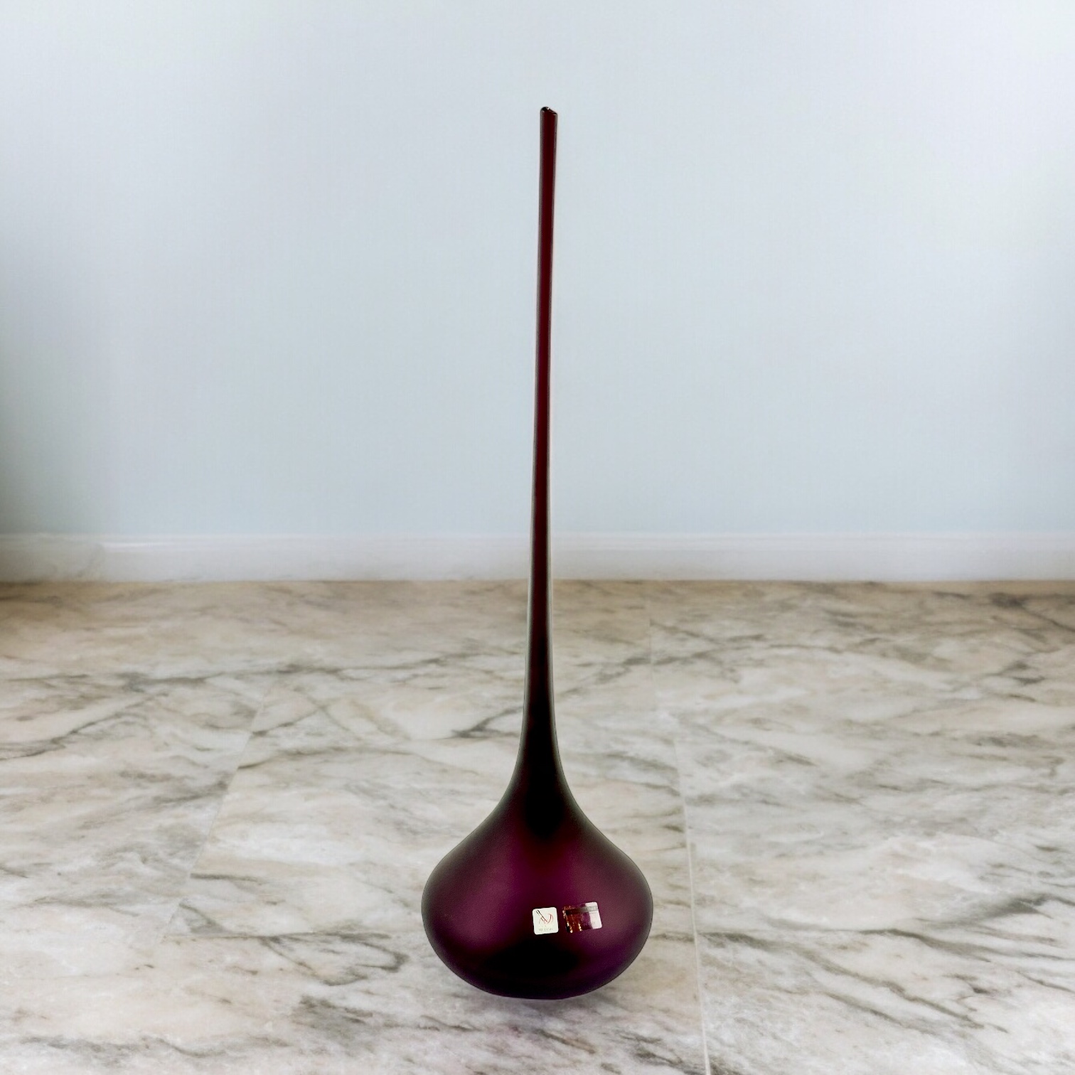 VASO RUGIADA CRISTAL RUBI/ACO FOSCO