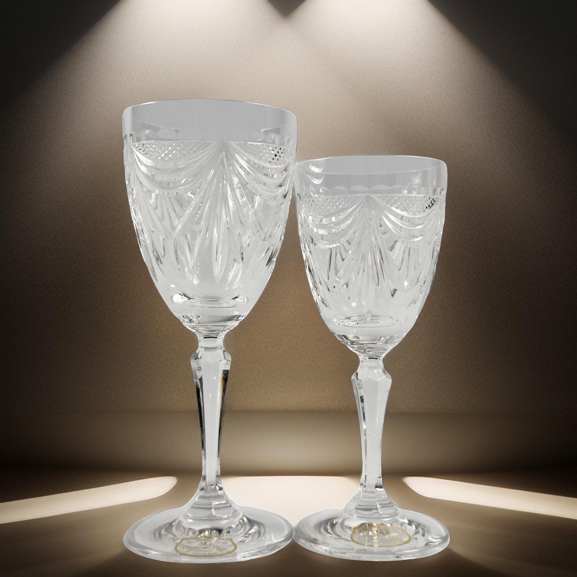 TAÇA  GERARD JOGO 12 PEÇAS AGUA/VINHO CRISTAL TRANSPARENTE 