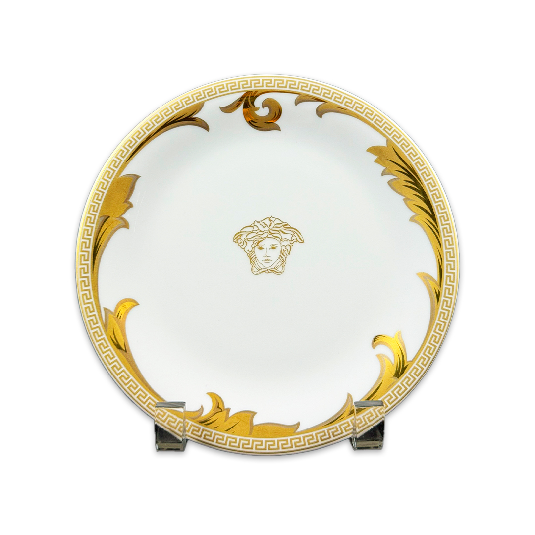 PRATO PAO VERSACE ARABESQUE GOLD PORCELANA UNITARIO