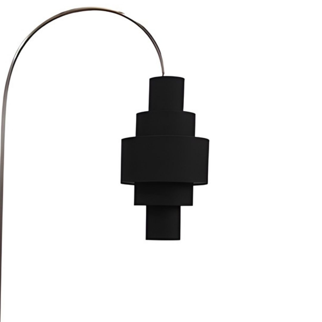 LUMINARIA JOLI METAL CUPULA PRETA MODALI DESIGN