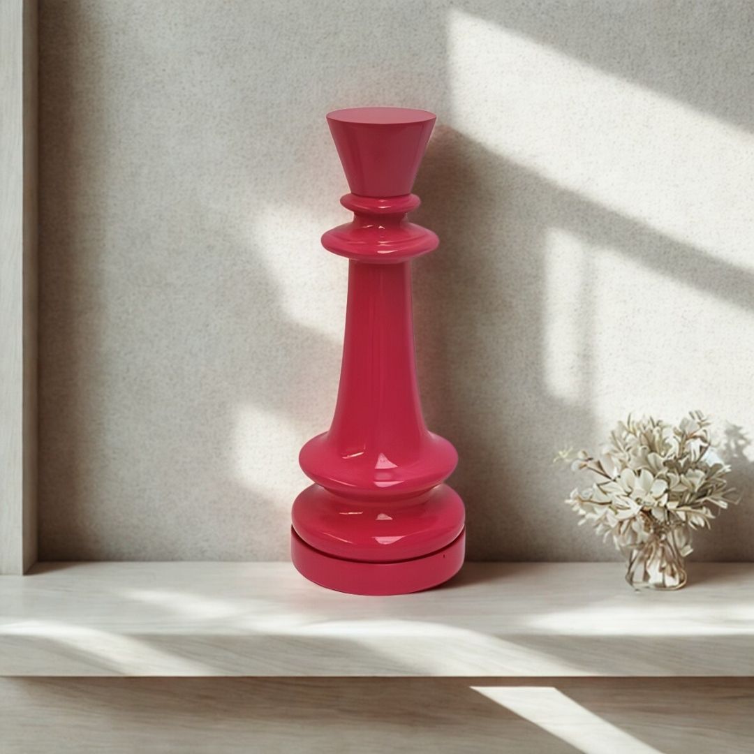 ESCULTURA REI RESINA PINK MODALI DESIGN