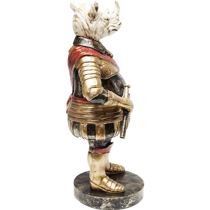 ESCULTURA SIR RINOCERONTE RESINA 