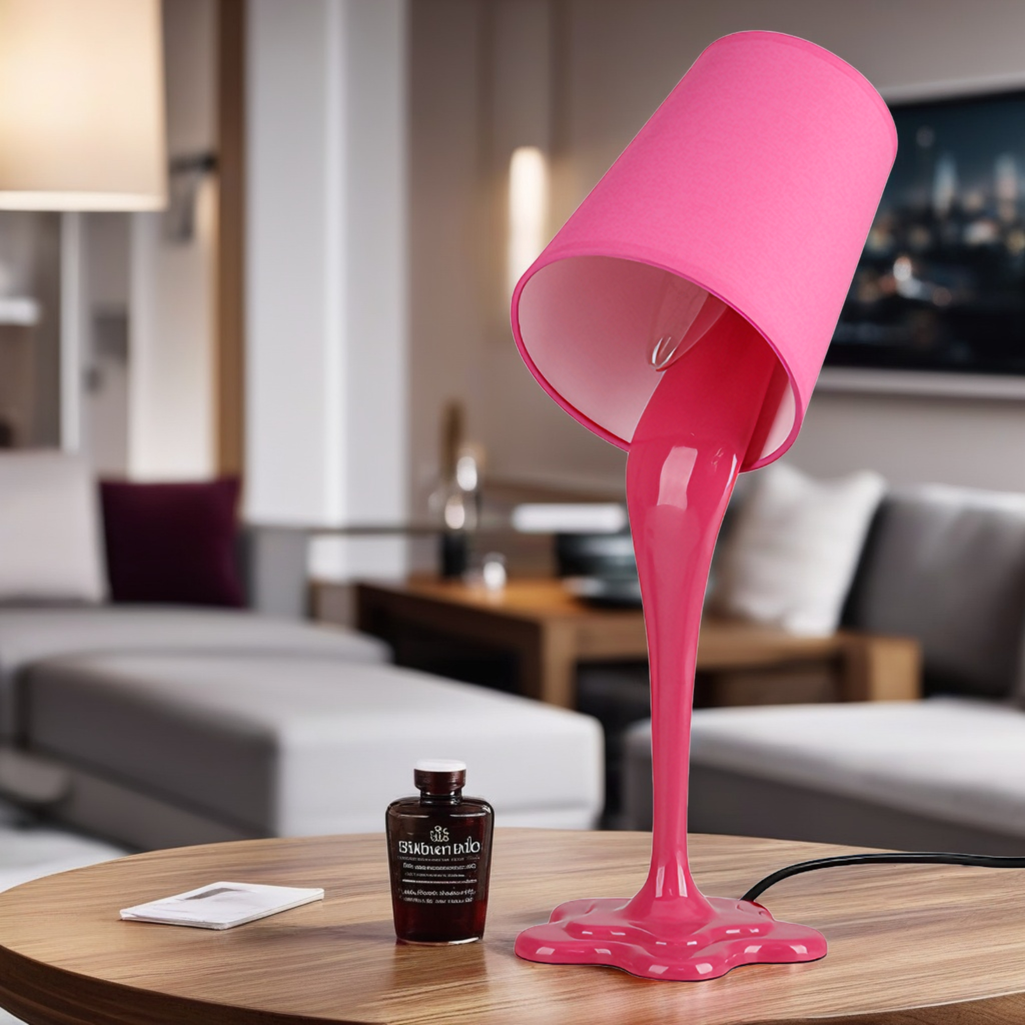 ABAJOUR LATA DE TINTA RESINA PINK MODALI DESIGN