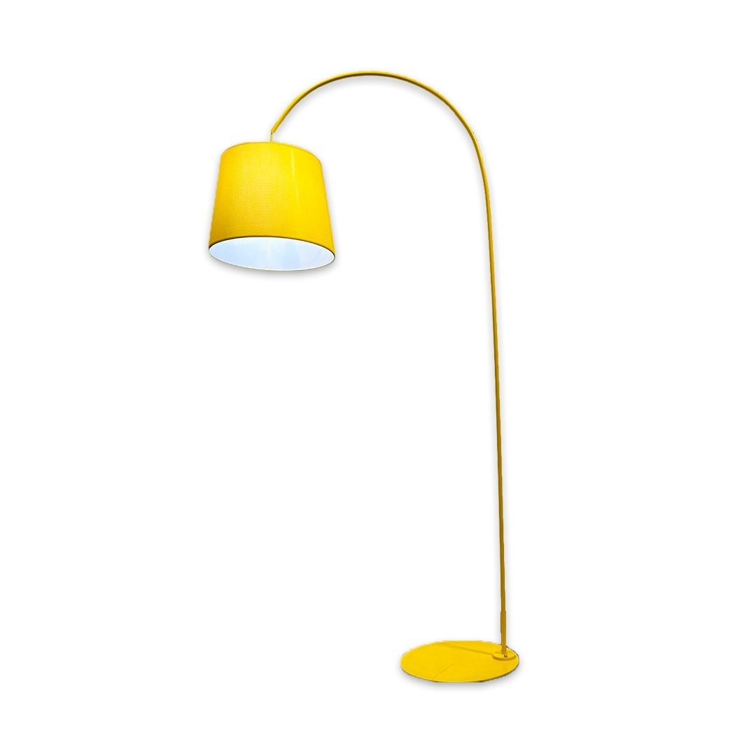 LUMINARIA CHAO BRITISH METAL E CUPULA AMARELO MODALI DESIGN