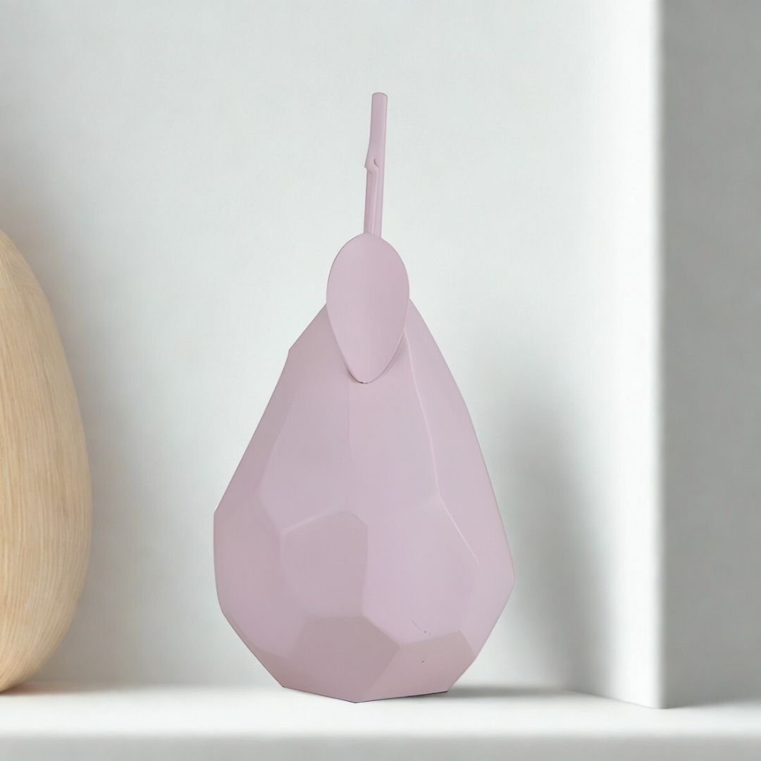 ESCULTURA PERA RESINA ROSA MODALI DESIGN