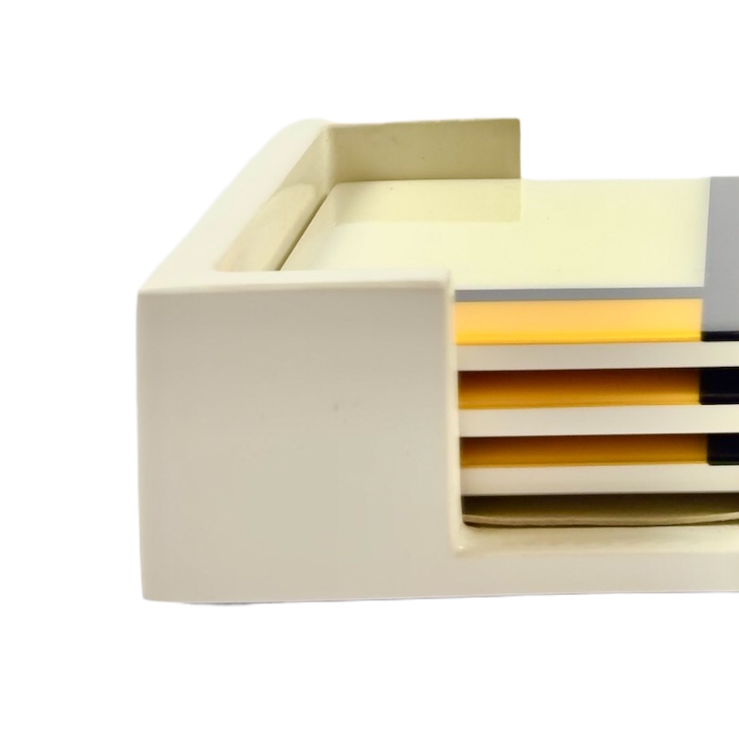 PORTA COPO  MADEIRA LAQUEADA MULTICOLORIDO PACIFIC CONNECTIONS