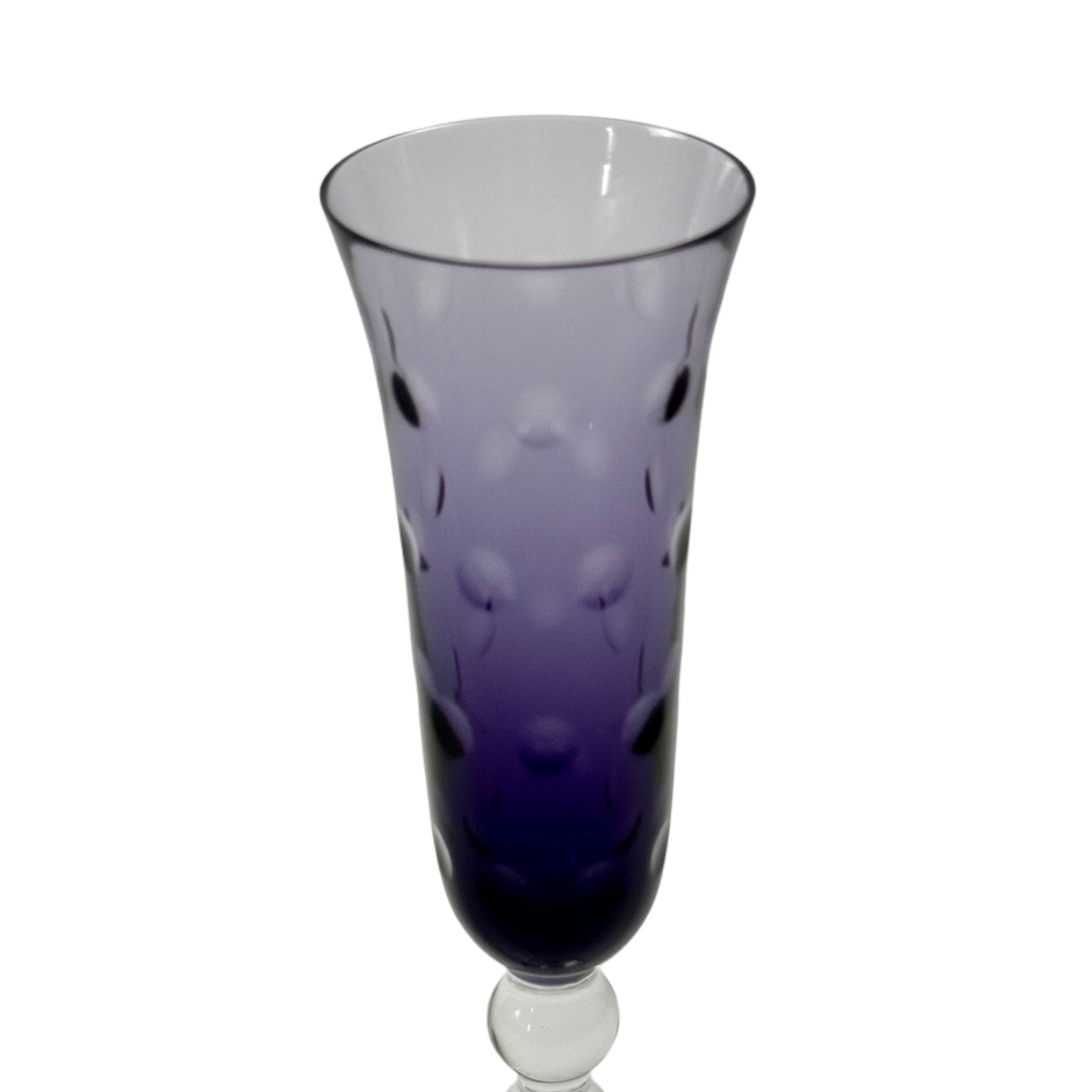 TACA CHAMPANHE BUBBLES CRISTAL ROXO, SAINT LOUIS