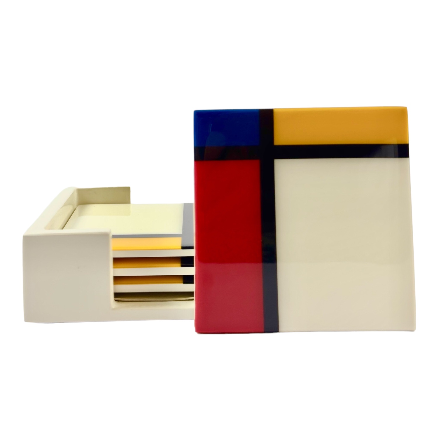 PORTA COPO  MADEIRA LAQUEADA MULTICOLORIDO PACIFIC CONNECTIONS