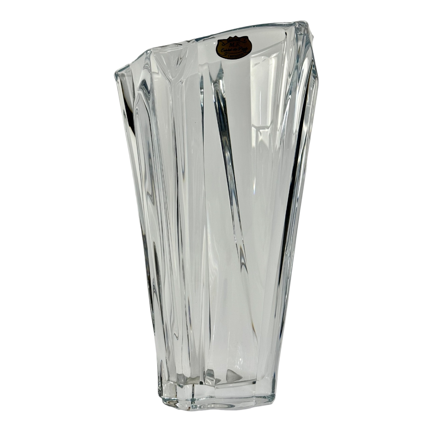 VASO ANGLES CRISTAL TRANSPARENTE