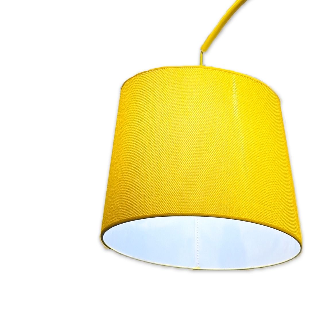 LUMINARIA CHAO BRITISH METAL E CUPULA  AMARELO MODALI DESIGN