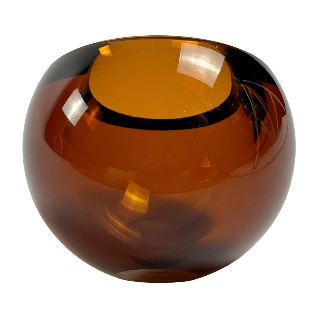 VASO MANDARINE CRISTAL AMBAR ANNA TORFS